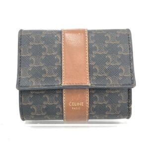 CELINE Macadam Triomphe Tri-fold Wallet-F279